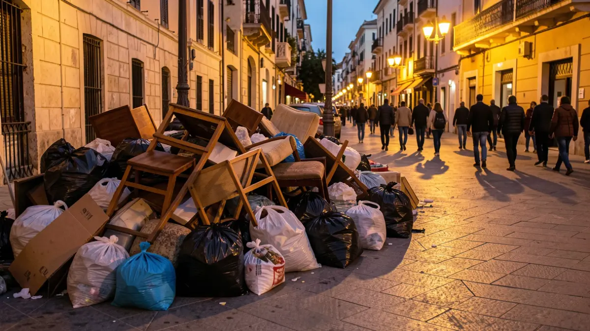 Imatge genèrica de trastos vells abandonats al carrer.