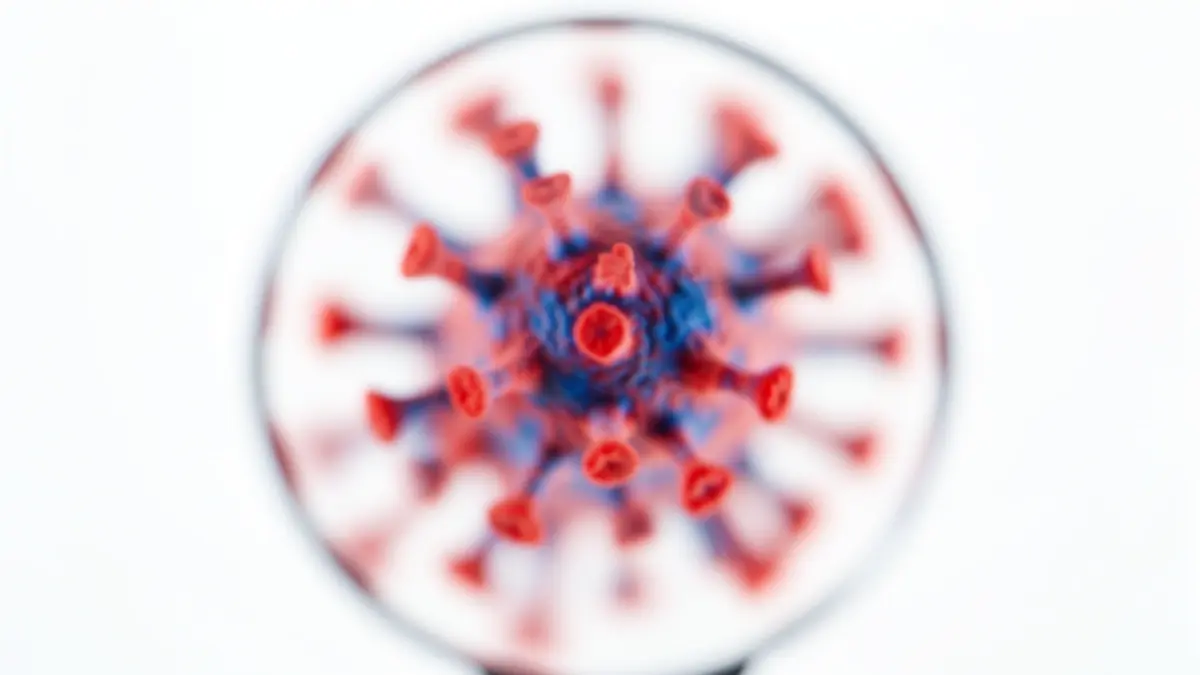 Imatge genèrica d'una mostra de laboratori amb patró viral.