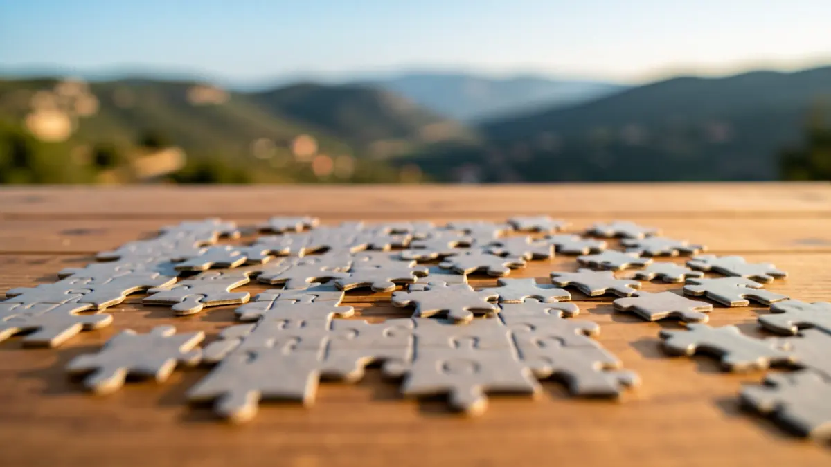 Imatge genèrica d'un puzzle en procés d'acoblament.