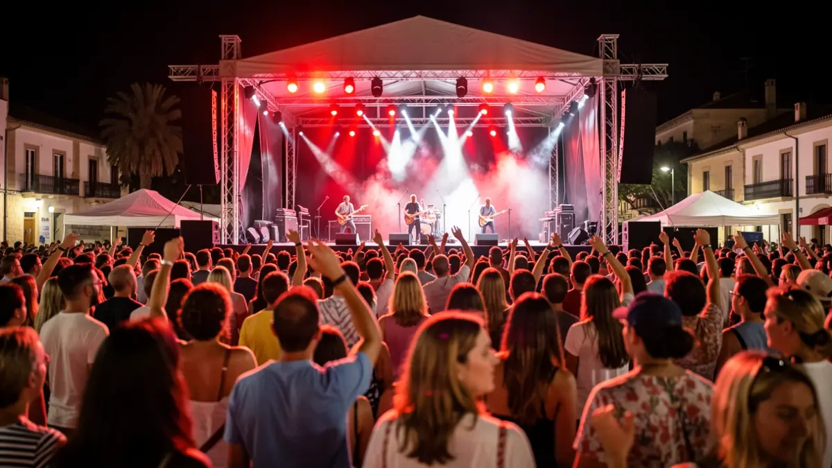 Imatge genèrica d'un concert nocturn en un festival d'estiu.