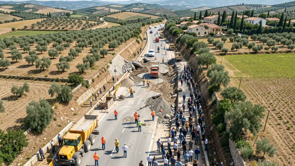 Generic image of road repairs.