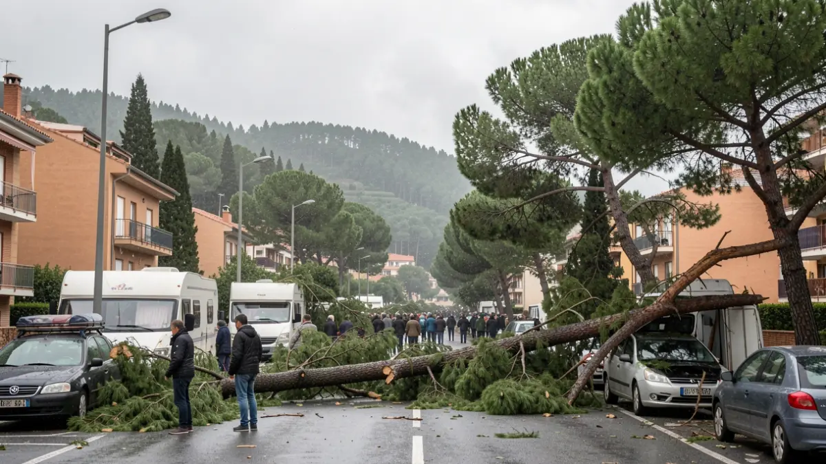 Imagen genérica de destrozos por tormenta en Catalunya.