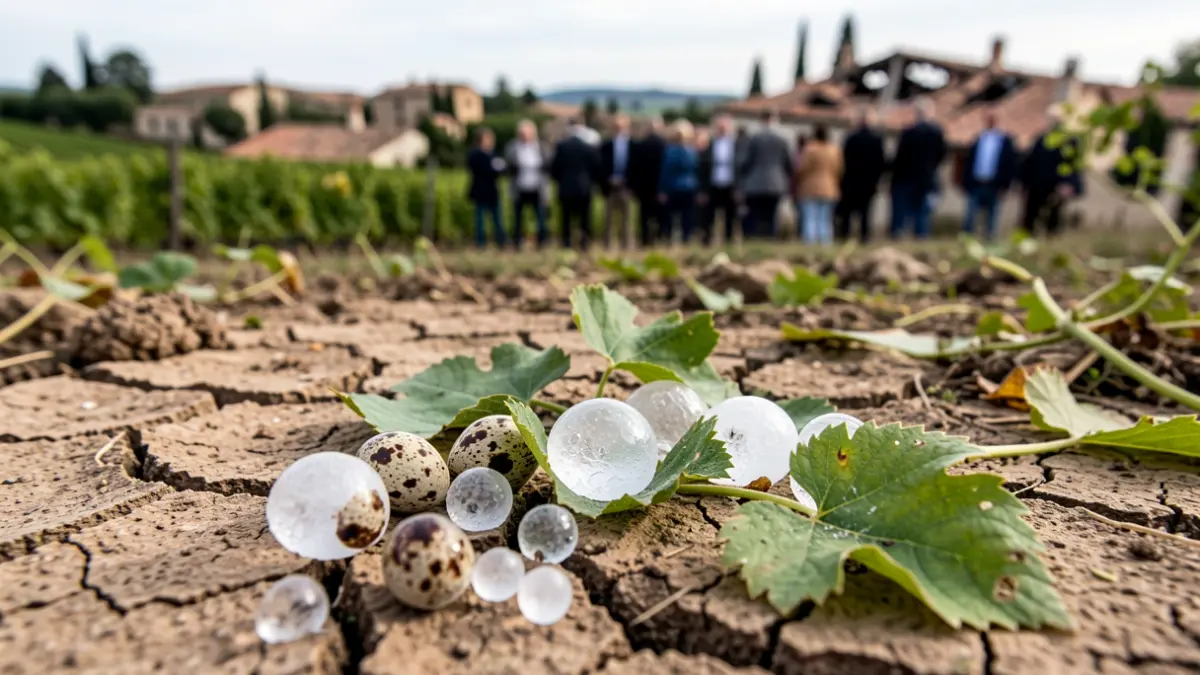 Pedregada intensa sobre conreus i teulades a diverses comarques catalanes.