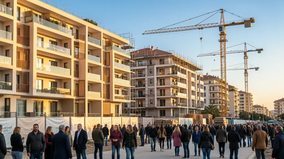 Generic image of affordable housing construction.