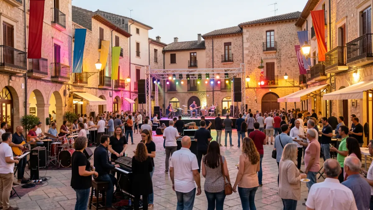 Imatge genèrica d'un esdeveniment cultural a Tortosa amb música i activitats familiars.