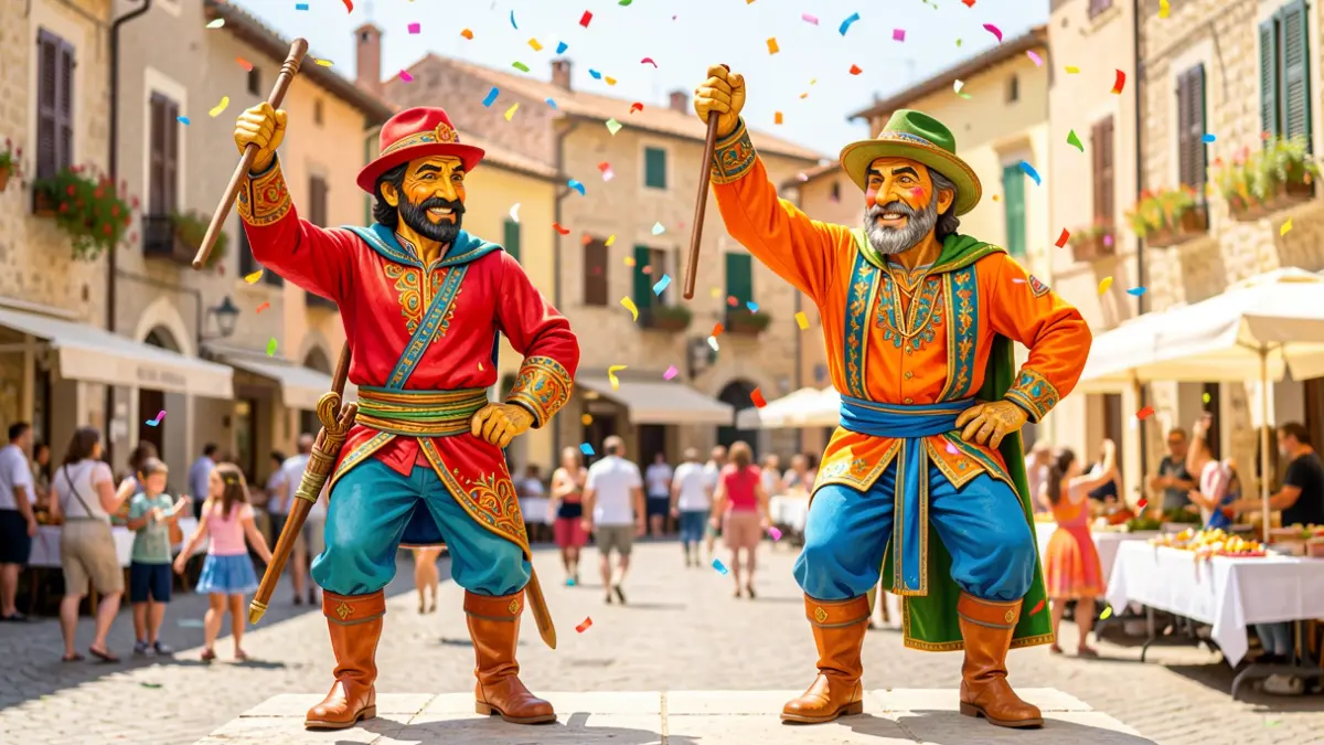 Generic image of the giants of the Tremp festival.