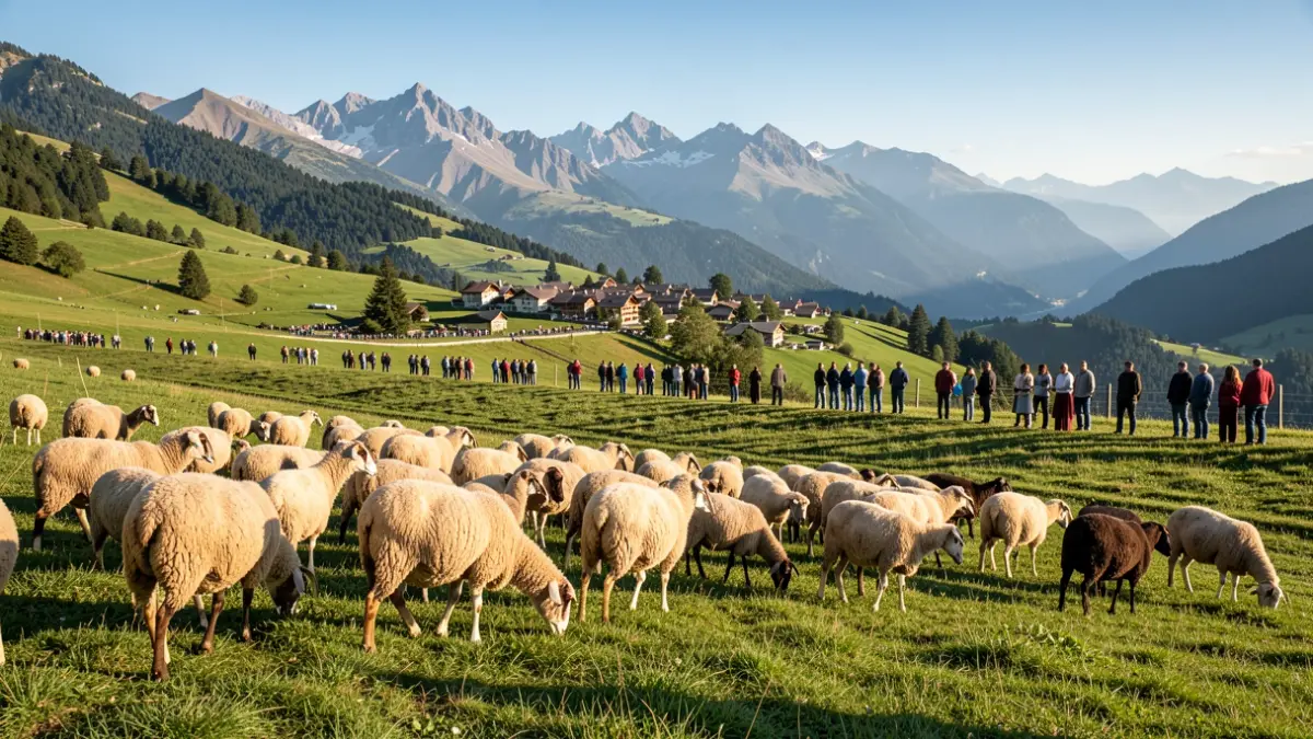 Generic image of livestock grazing on a mountain in Catalonia.