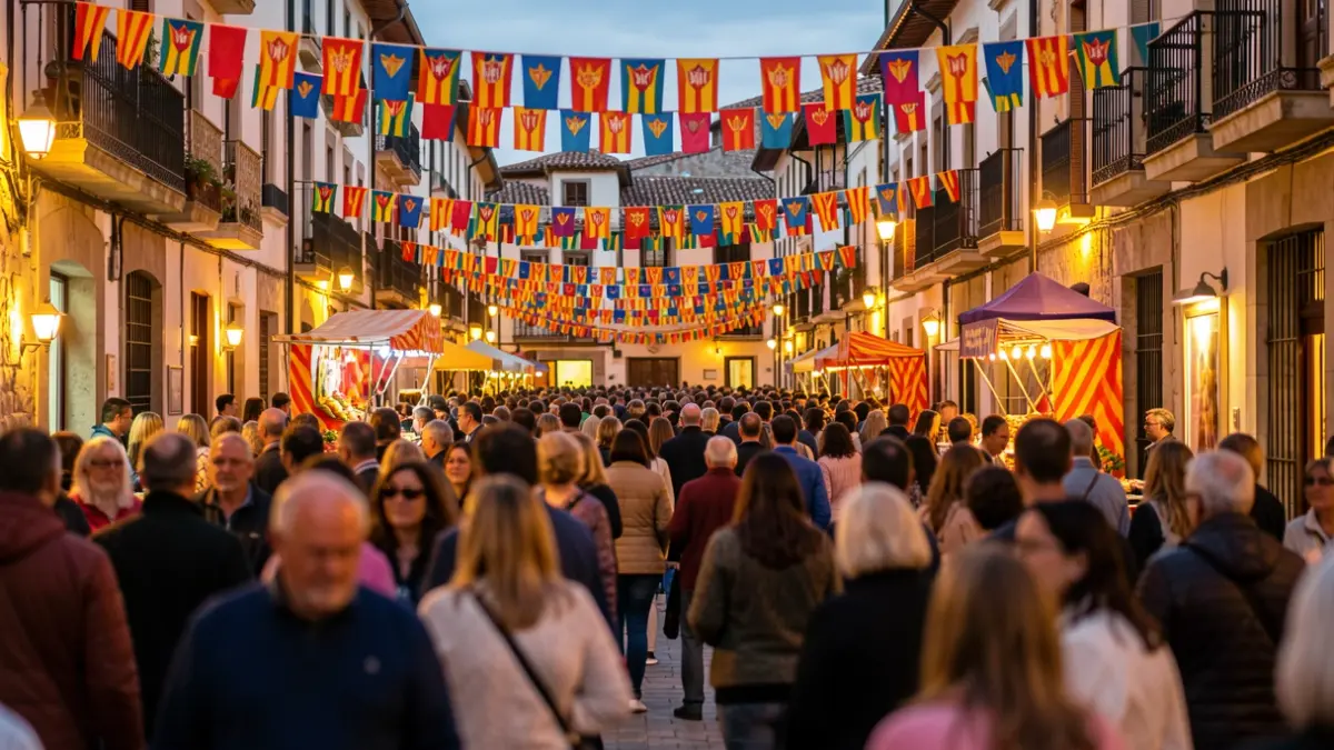 Imagen genérica de una fiesta popular en Catalunya con ambiente festivo.