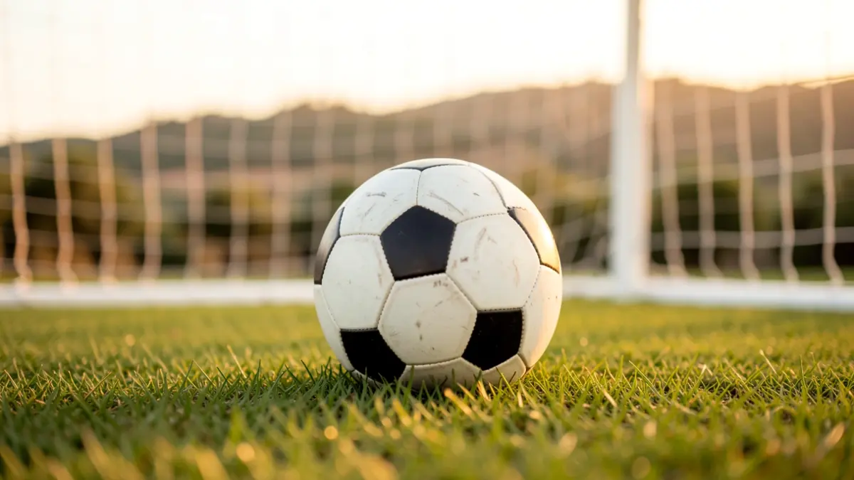 Imatge genèrica d'un camp de futbol amb una pilota.