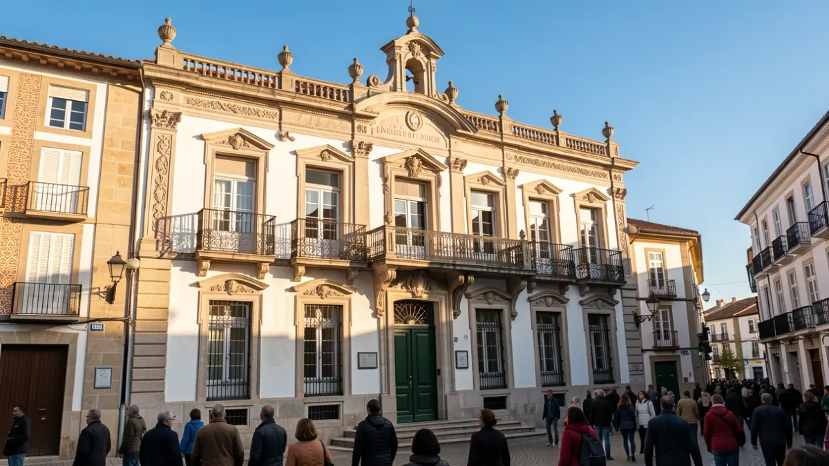 Generic image of the facade of a Mediterranean town hall in Rubí.