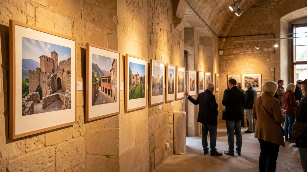 Imagen genérica de una exposición fotográfica de patrimonio cultural.