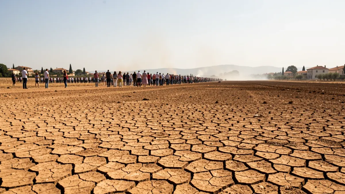 Imatge genèrica de terra seca i calor intensa.