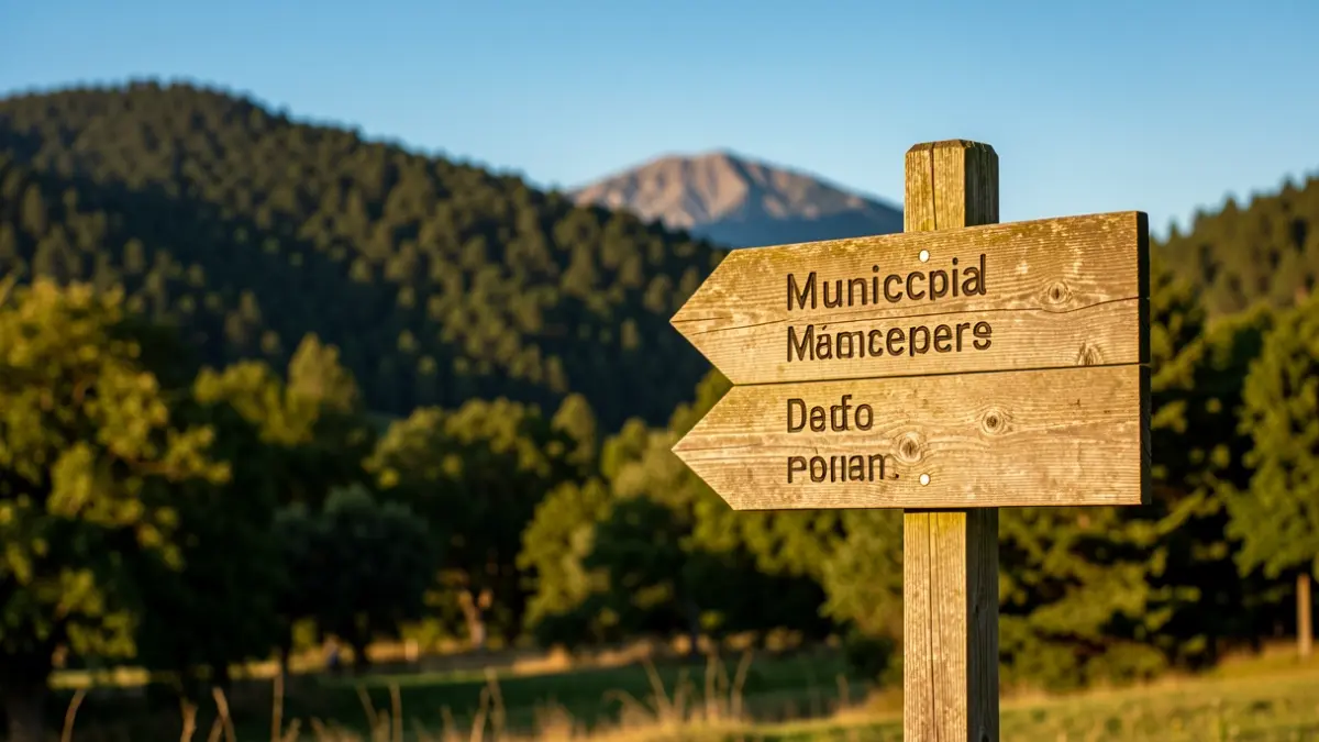 Senyalització de camins municipals a la natura.