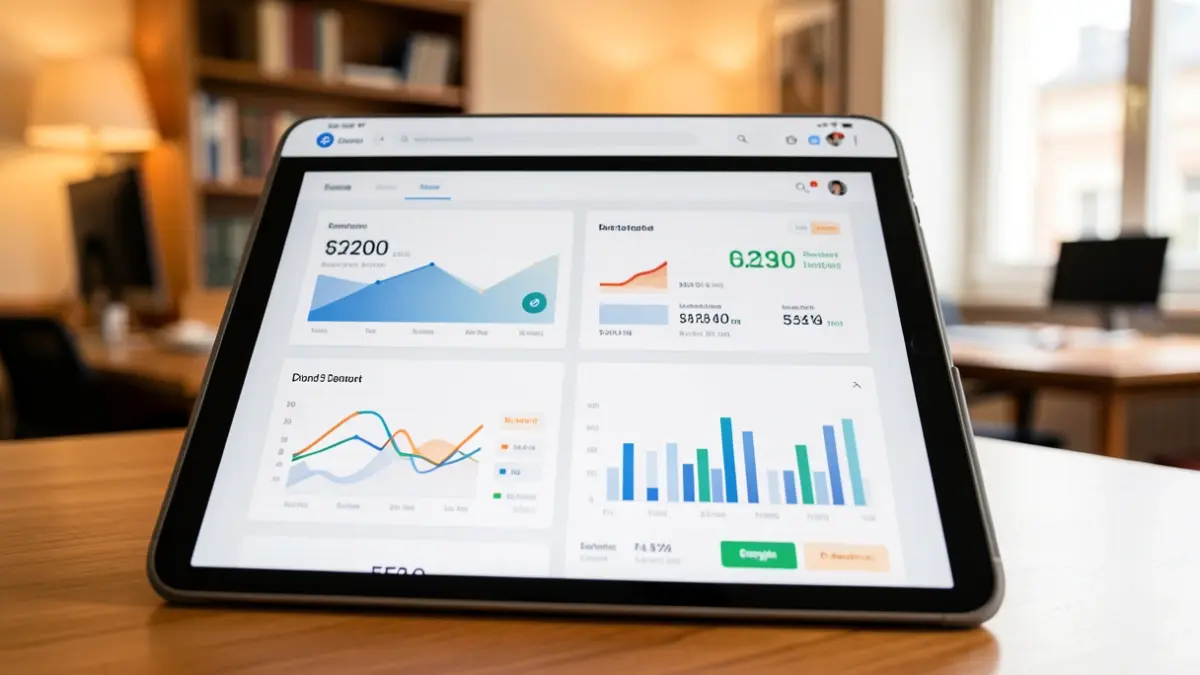 Interfaz de una aplicación bancaria digital para la distribución de fondos.