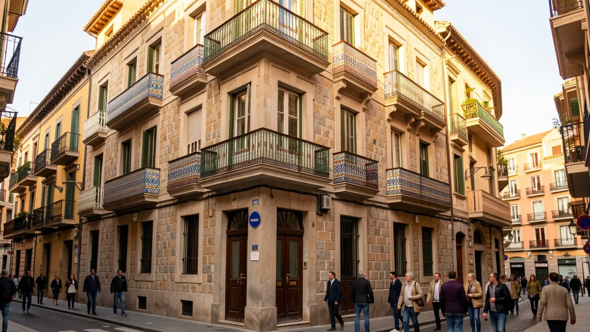 Imagen genérica de un edificio rehabilitado en el barrio del Raval de Barcelona.