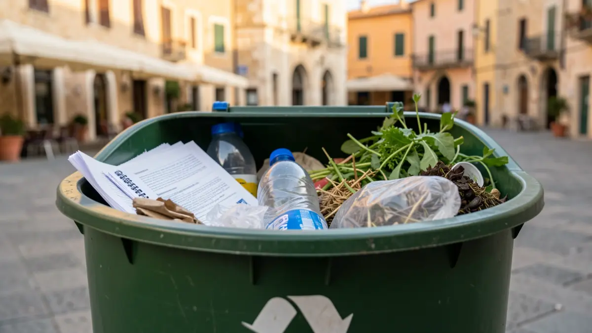 Imatge genèrica de contenidors de reciclatge separats.