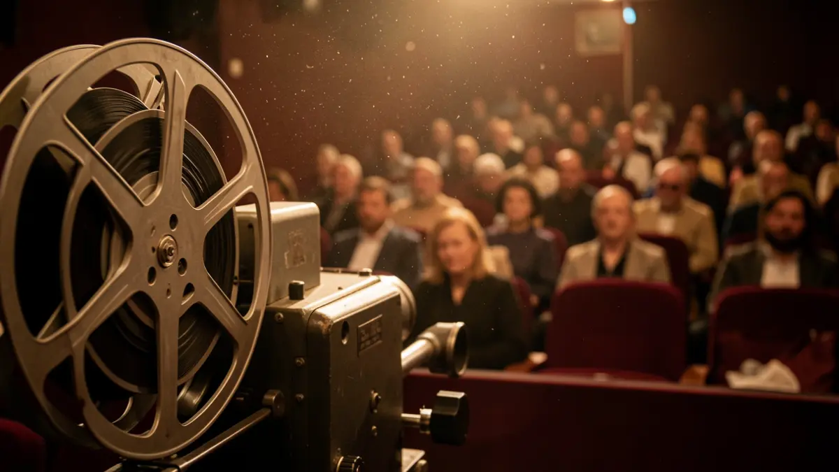 Imatge genèrica d'un projector de cinema i pel·lícula.