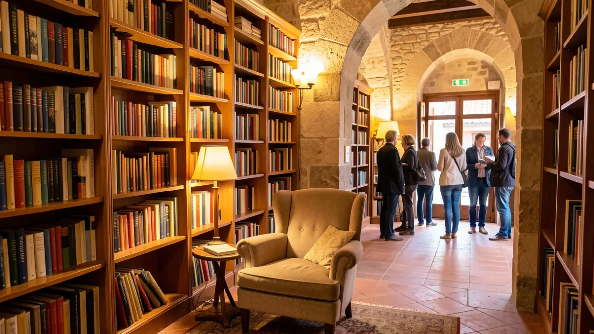 Generic image of a library reading room in Catalunya.