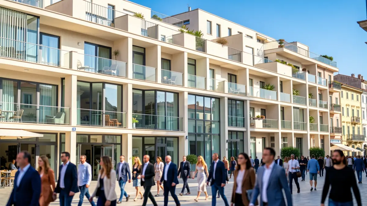 Generic image of a modern residential building in Barcelona.
