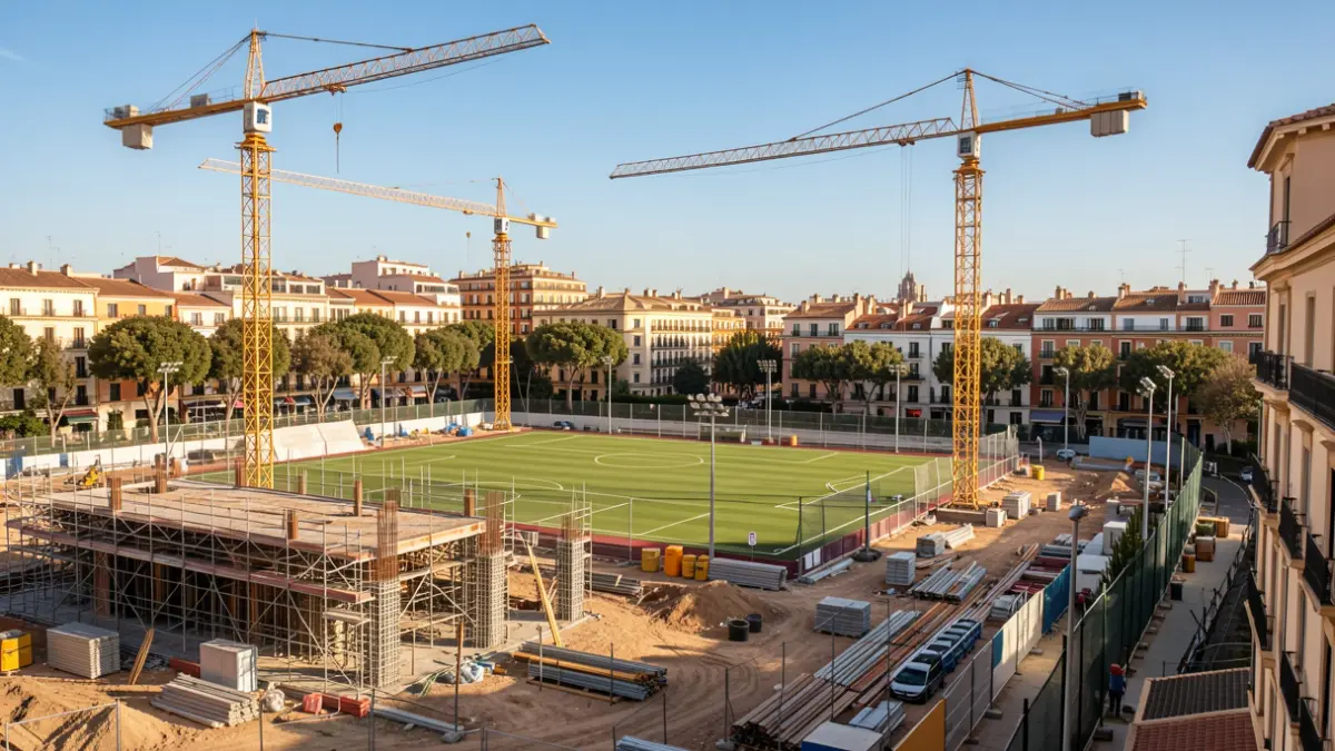 Improvement works for sports facilities in the Besòs i el Maresme neighborhood of Barcelona.