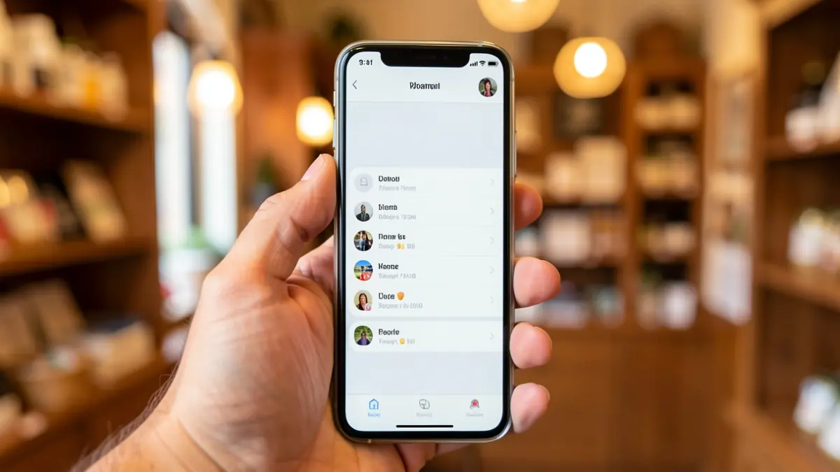 Imatge genèrica d'una mà sostenint un telèfon mòbil amb una pantalla de contacte.