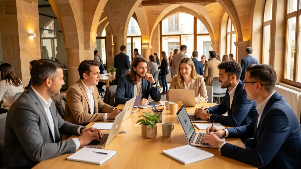 Profesionales participando en un curso de redes sociales en Cardedeu.