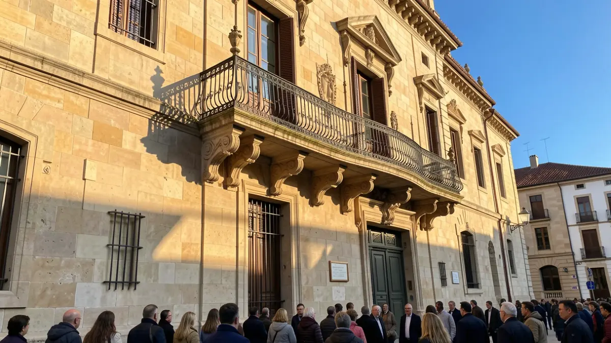 Generic image of a town hall facade in Catalunya.