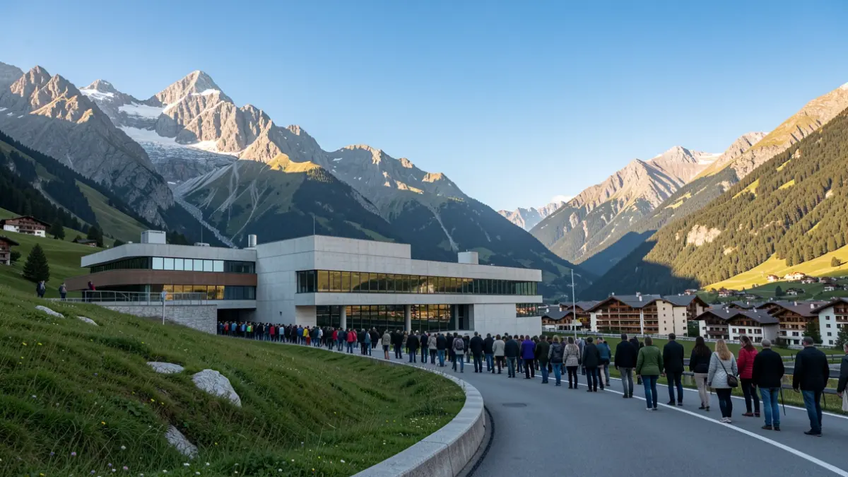 Generic image of Andorra landscape with a research building.