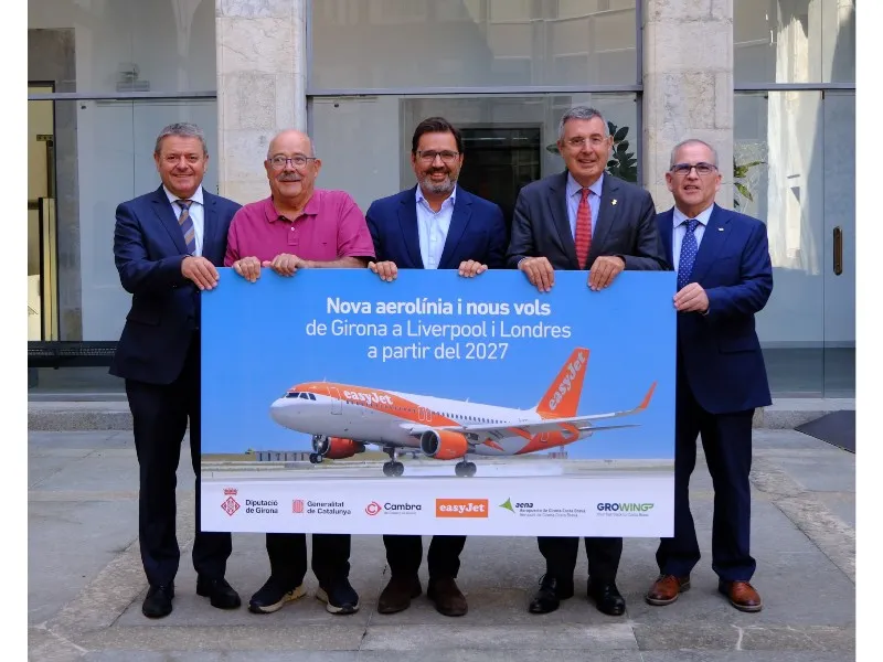 EasyJet aterriza a Girona amb noves rutes a Liverpool i Londres el 2027