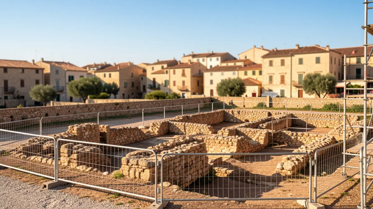 Restes arqueològiques del Camí de la Fonteta a Tarragona.
