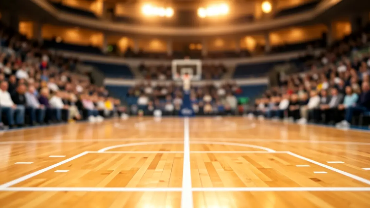 Imagen genérica de una cancha de baloncesto.