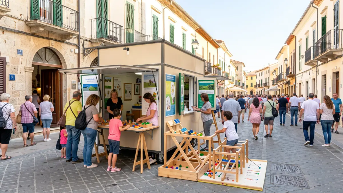 Punto de información y sensibilización ambiental del Consorci del Bages en la feria Ecoviure de Manresa.