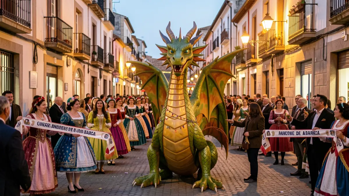 Imagen genérica de una celebración cultural con un dragón como protagonista.
