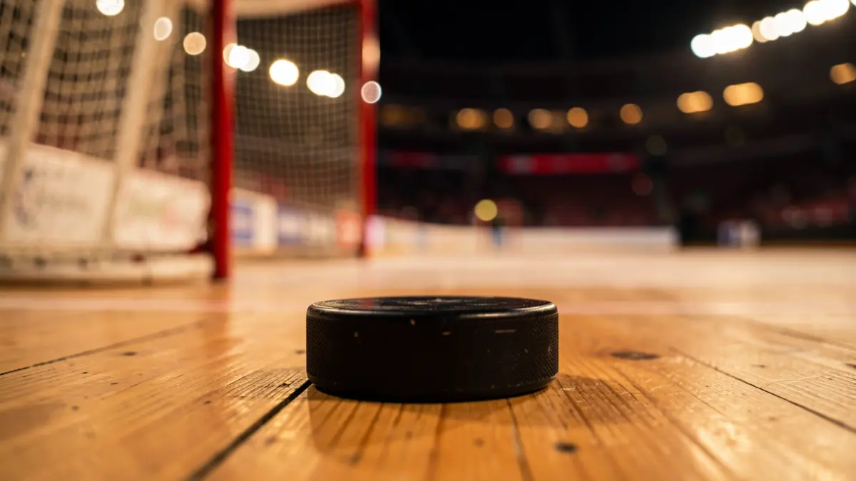 Imagen genérica de un disco de hockey patines.