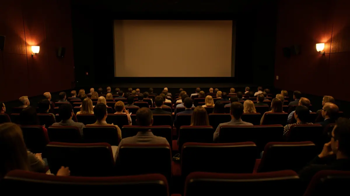 Imagen genérica de una sala de cine vacía.