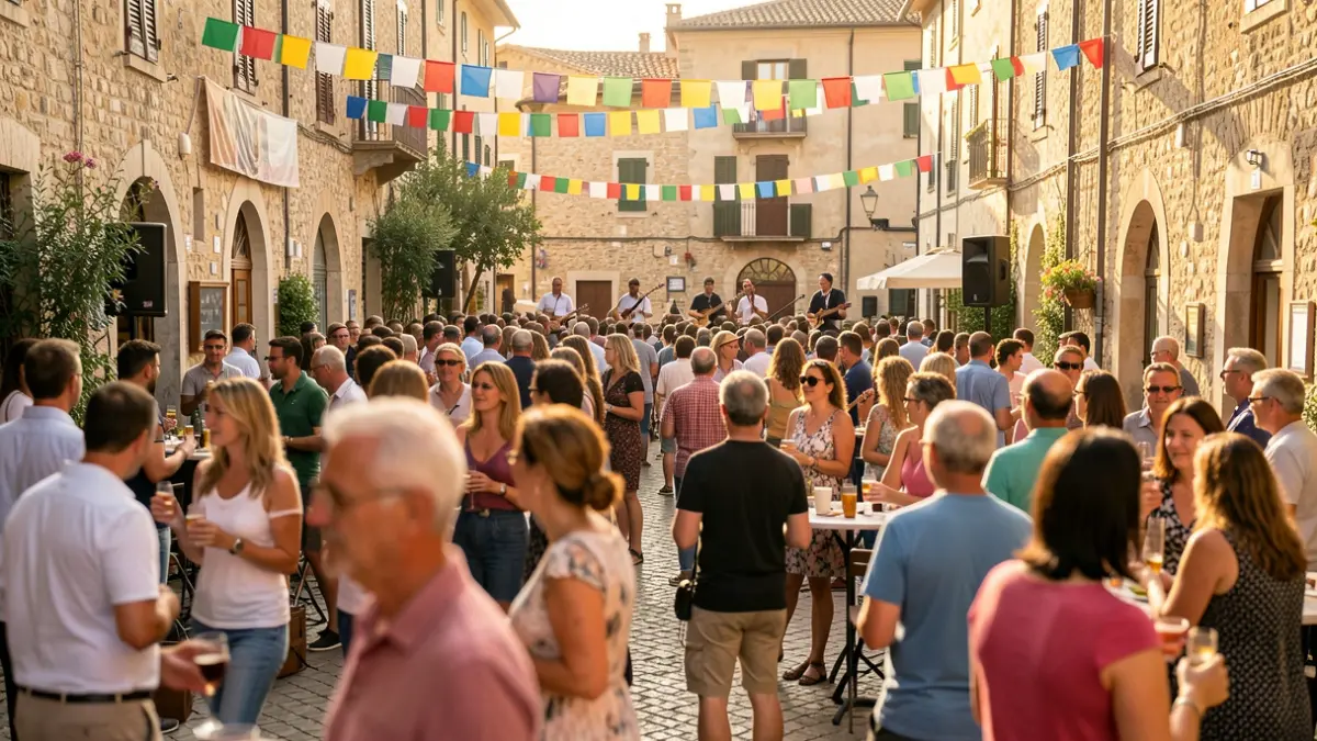 Imagen genérica de una fiesta popular al aire libre.