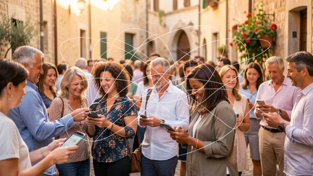 Imatge genèrica de connexió digital per a l'aprenentatge de llengües.