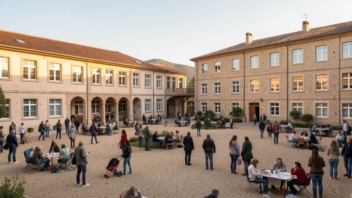 Imatge genèrica de patis escolars oberts a Polinyà.