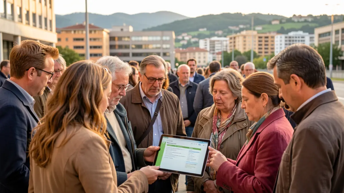 Persones diverses participant en una enquesta sobre ocupació al Vallès Oriental.