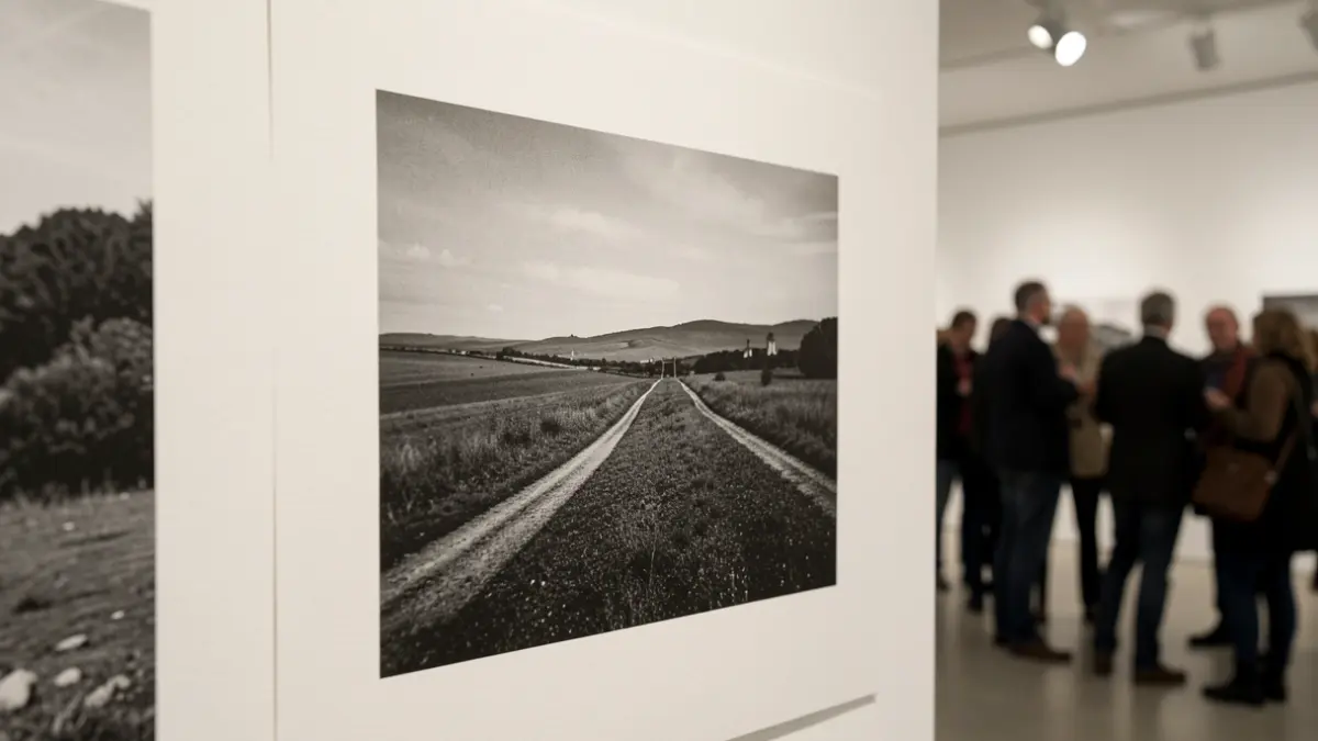 Photograph of a work from the exhibition 'Del paisatge i la memòria' by Guillem Vidal.
