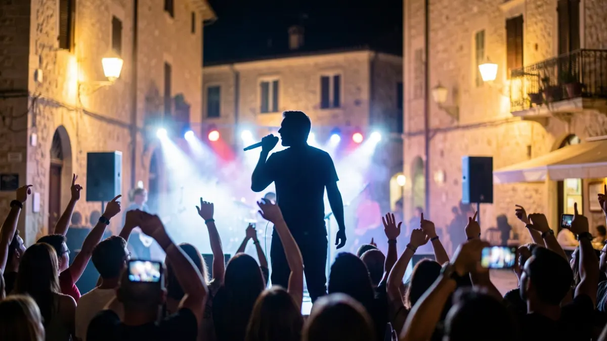 Imagen genérica de un concierto solidario al aire libre.