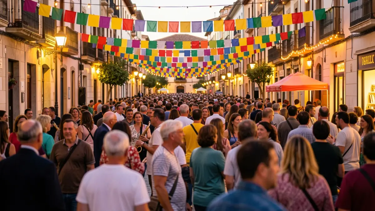 Generic image of a local festival in Catalunya with a festive atmosphere.
