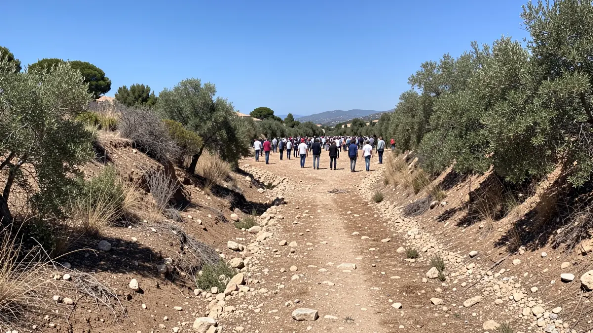 Generic image of a cleaned ravine in Catalonia.