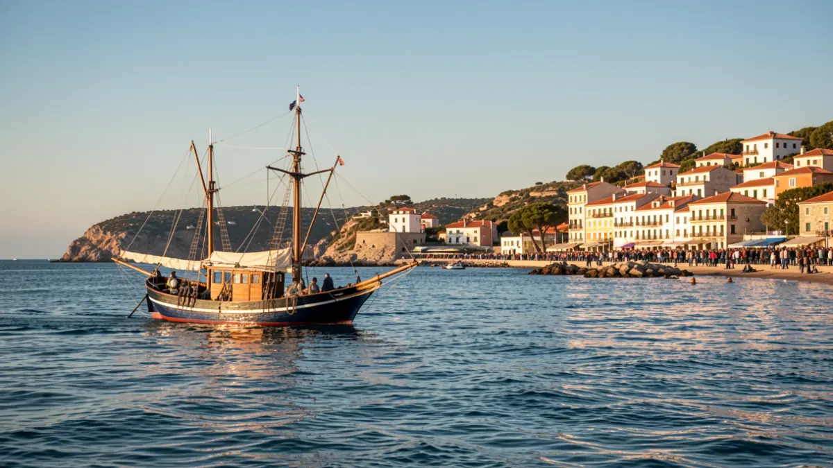 Imagen genérica de un barco navegando hacia Cadaqués.