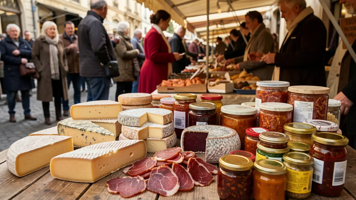 Imagen genérica de productos gastronómicos locales.