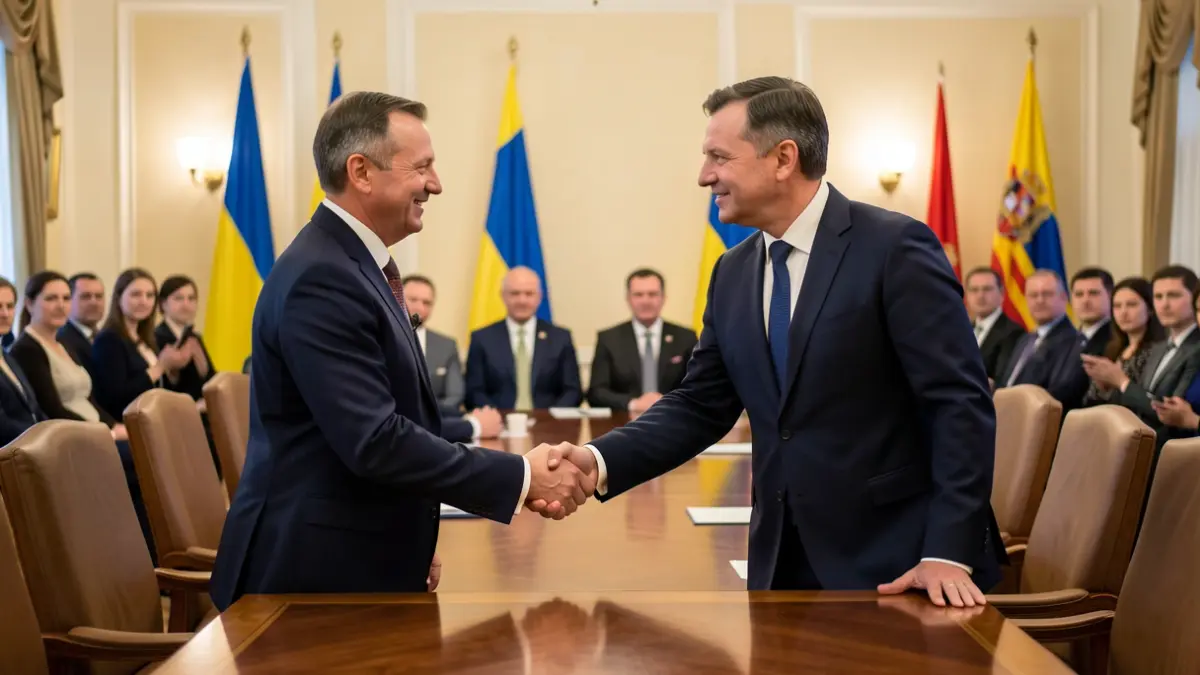 El presidente de la Generalitat, Salvador Illa, se reúne con el presidente de Ucrania, Volodímir Zelenski, en Kiev.