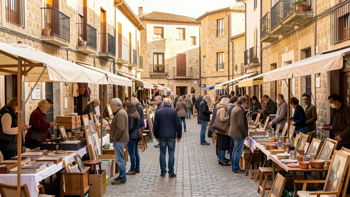 Generic image of a second-hand market in Vilanova del Vallès.