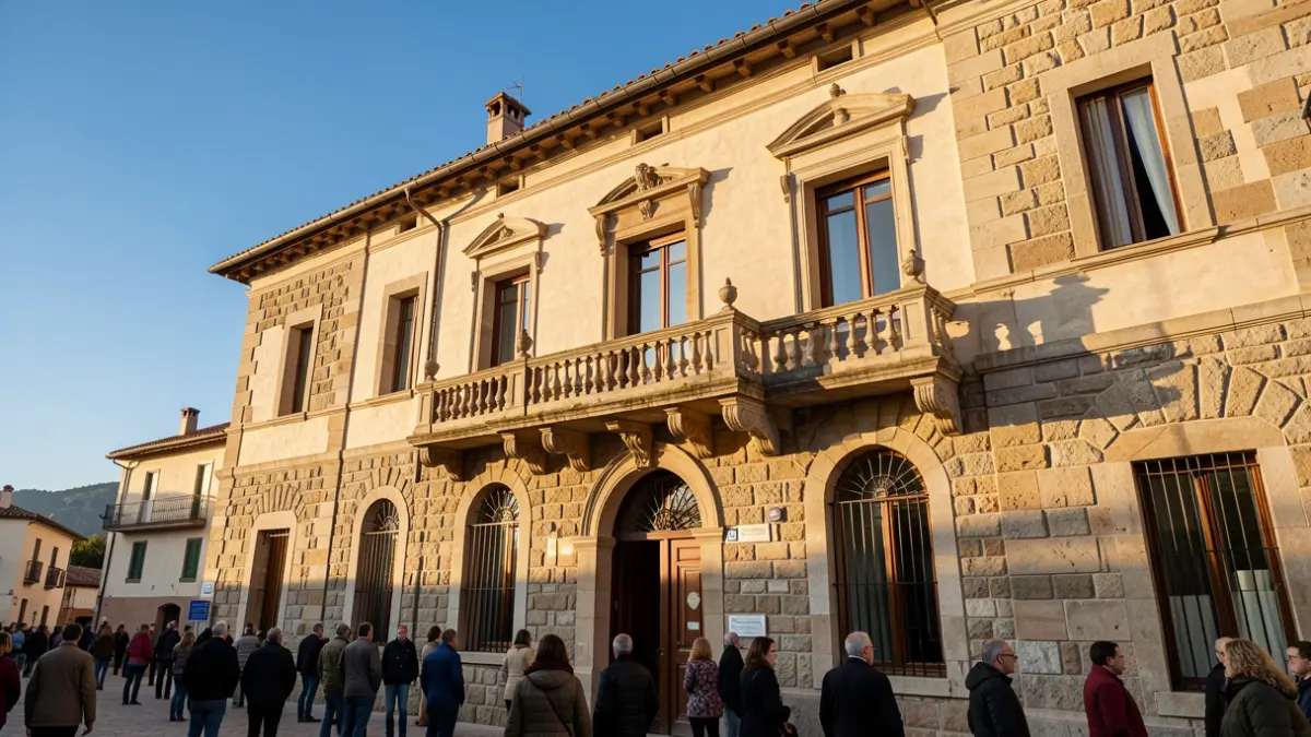 Fachada de la Fundació Palau a Caldes d'Estrac.