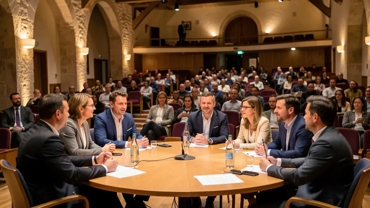Mesa redonda sobre ingeniería y responsabilidad en Barcelona.