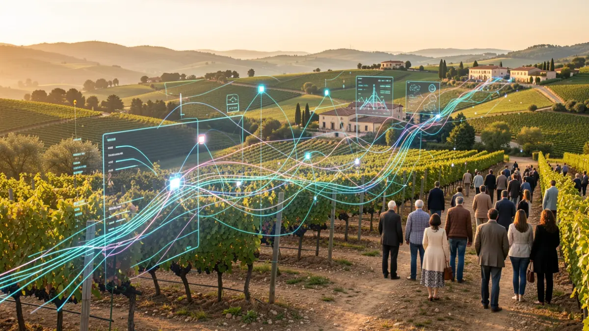 Imagen genérica de tecnología aplicada a la viticultura.